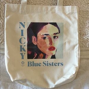 Blue Sisters Canvas Tote Bag